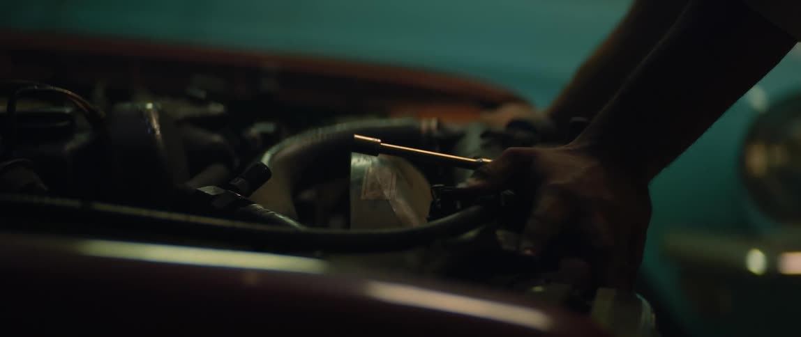 A mechanic working on a truck