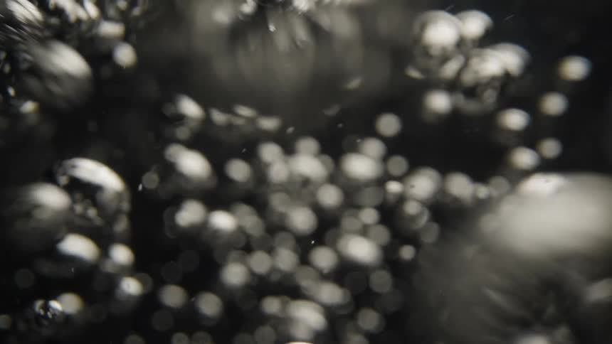 Close up of bubbles in a carbonated drink