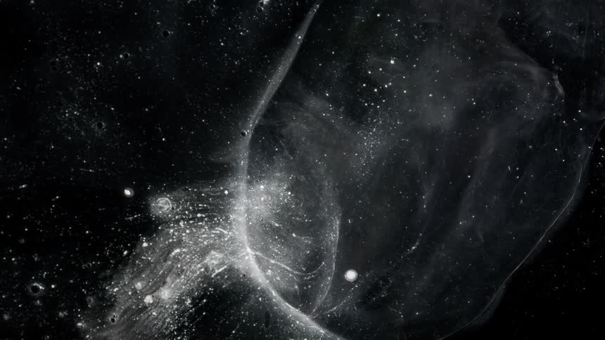 Abstract footage of graphics moving on a computer screen saver