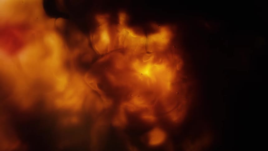 Orange flames and patterns are shown on display