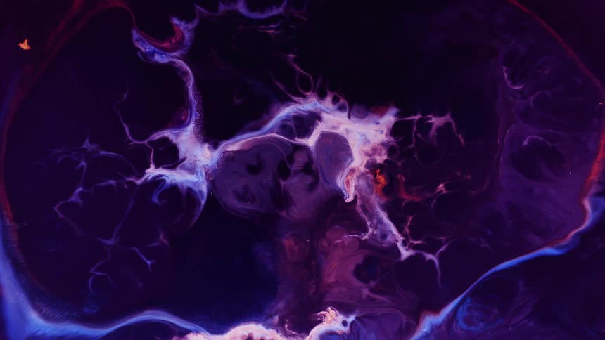 A colorful wave and stream swirling and expanding