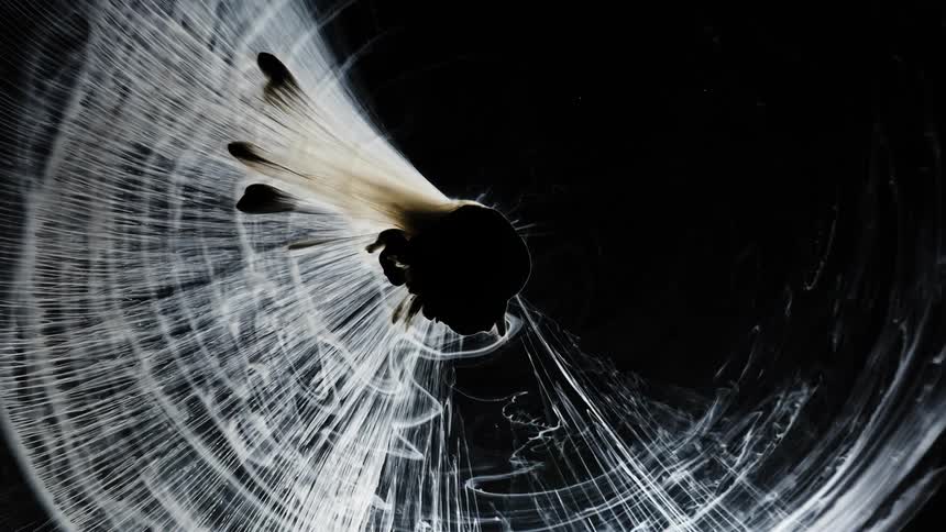 Abstract footage of graphics on a screensaver