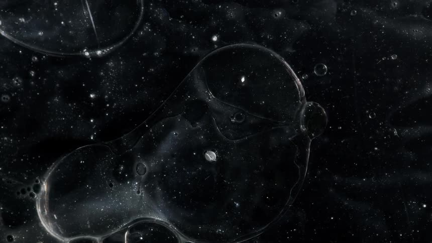 A view of bubbles in water