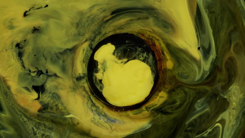 Abstract footage of liquid dye moving