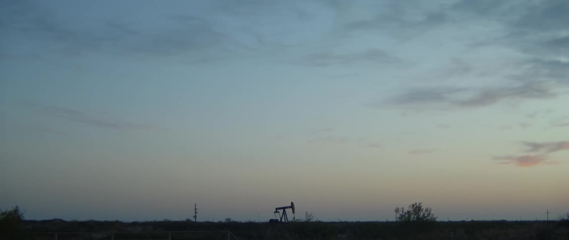 A view of the sun setting outdoors