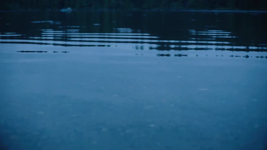 The view is of the water in the middle of the day time