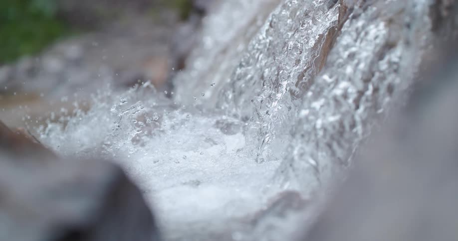 A view of a river with water flowing
