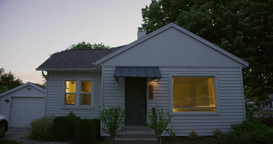 The lights are on in the home