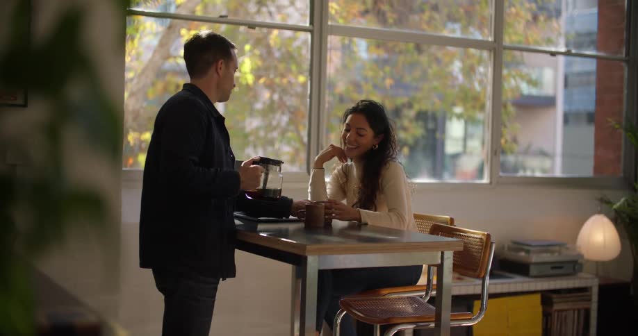 Two friends are talking to each other and hanging out