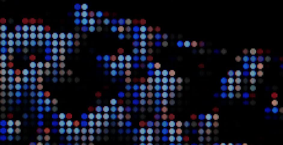 Colorful Pixelated Dots Texture Element
