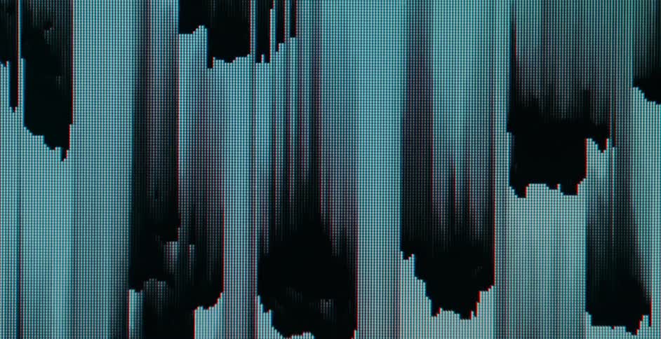 Digital Bars of Light Flashing and Glitching
