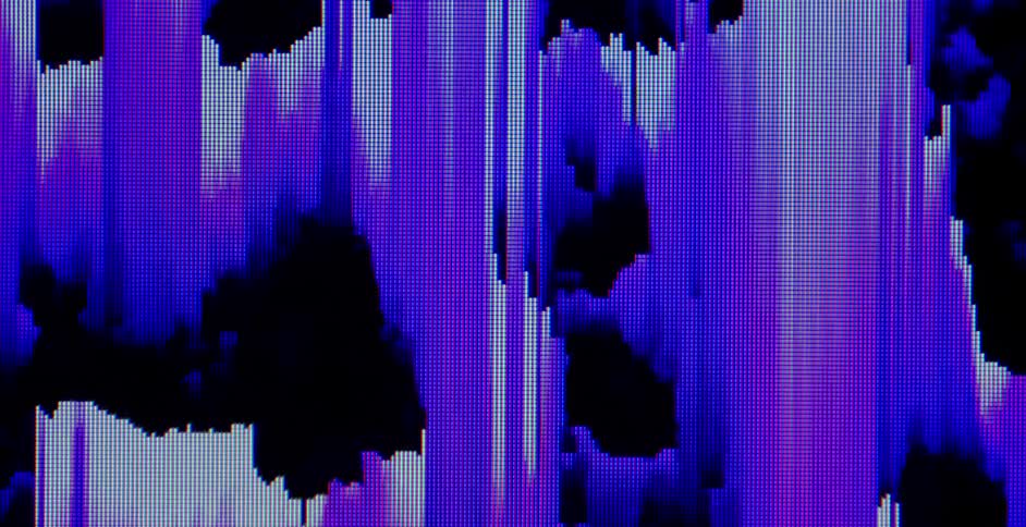 Abstract Digital Noise Pixelated and Glitchy