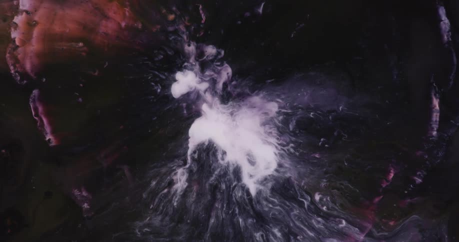 White red orange and dark purplish colors flow into each other
