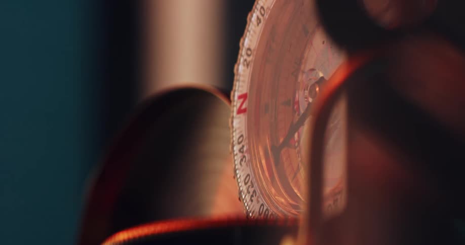 The compass is spinning