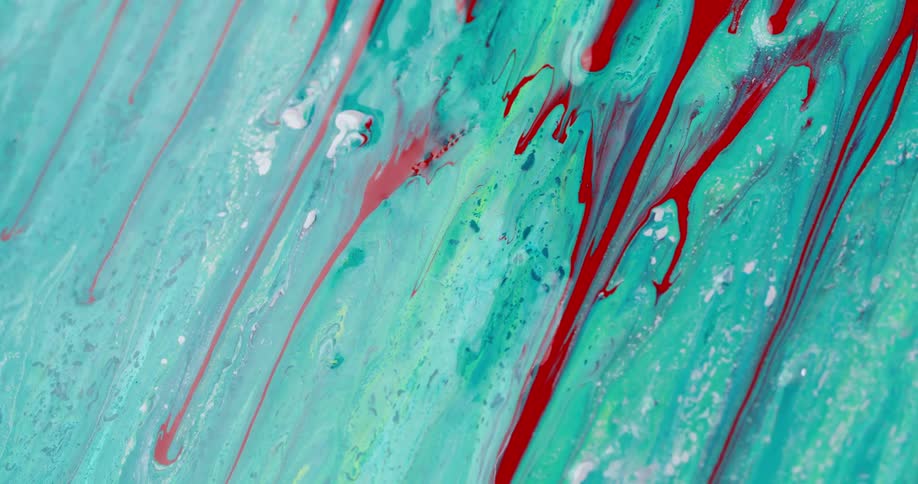The paint is dripping