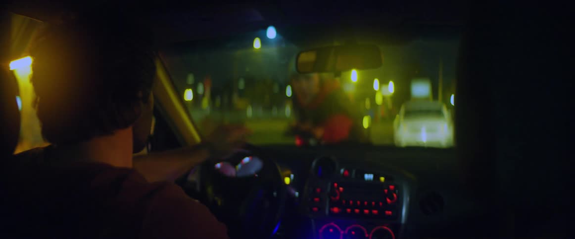 A man attacks the vehicle as he pulls away