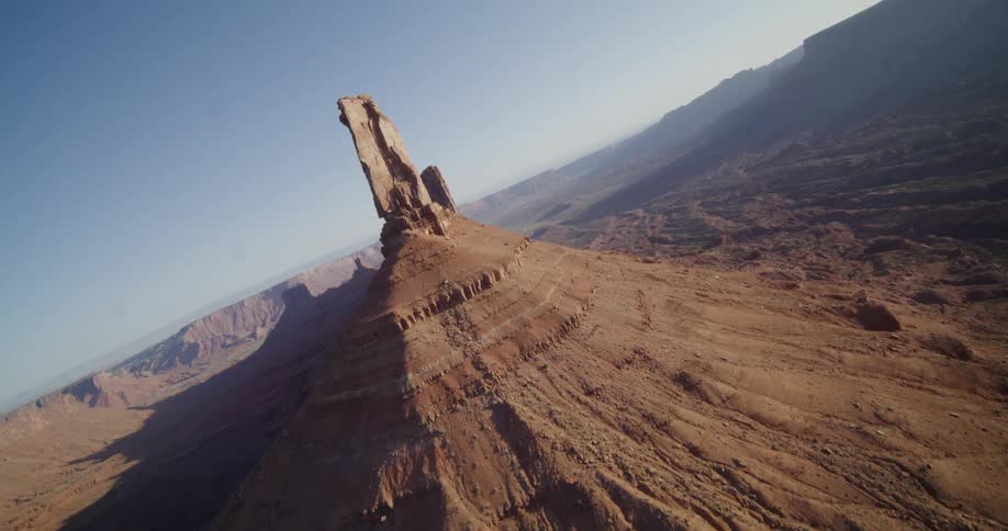 Rock formations on top of a canyon