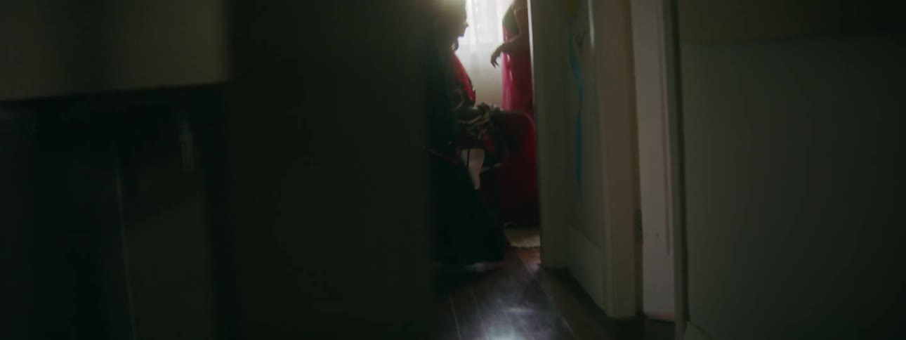 People walk around in the home