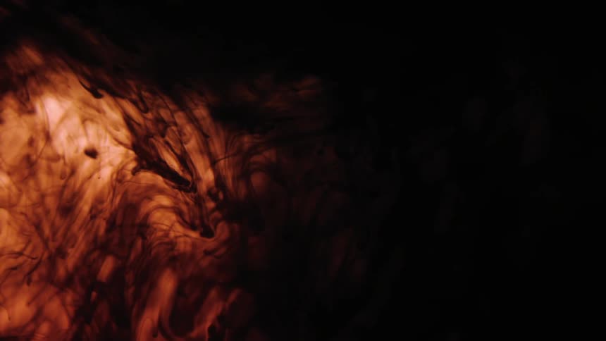 Dark liquid swirls around