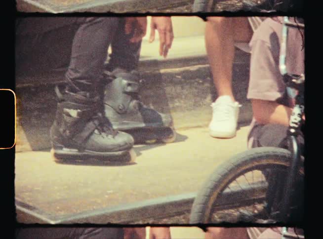 A group of people sitting outdoors