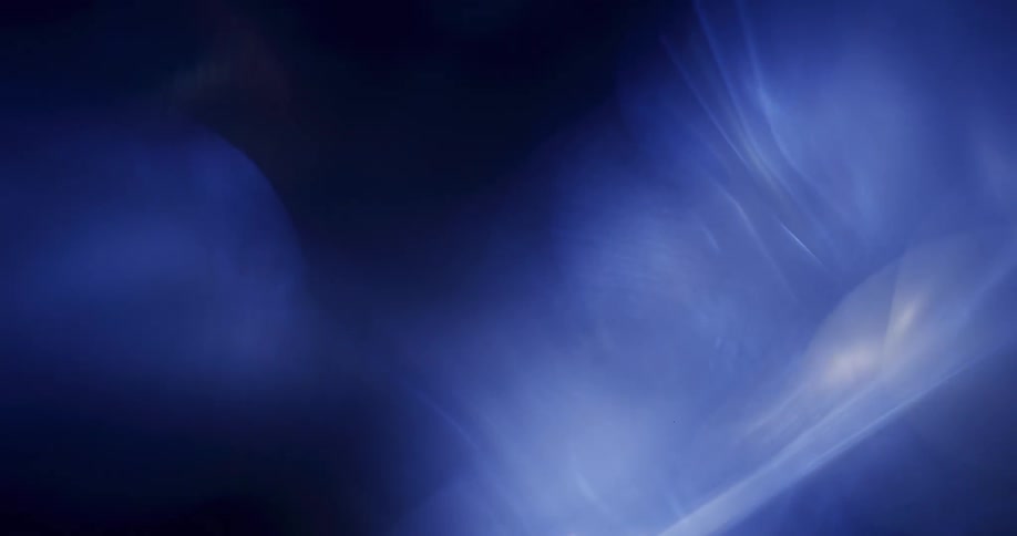 Light reflecting and glaring in shades of blue with dark shadows