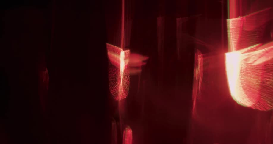 Orange anomalies move as they glow and echo into our realm