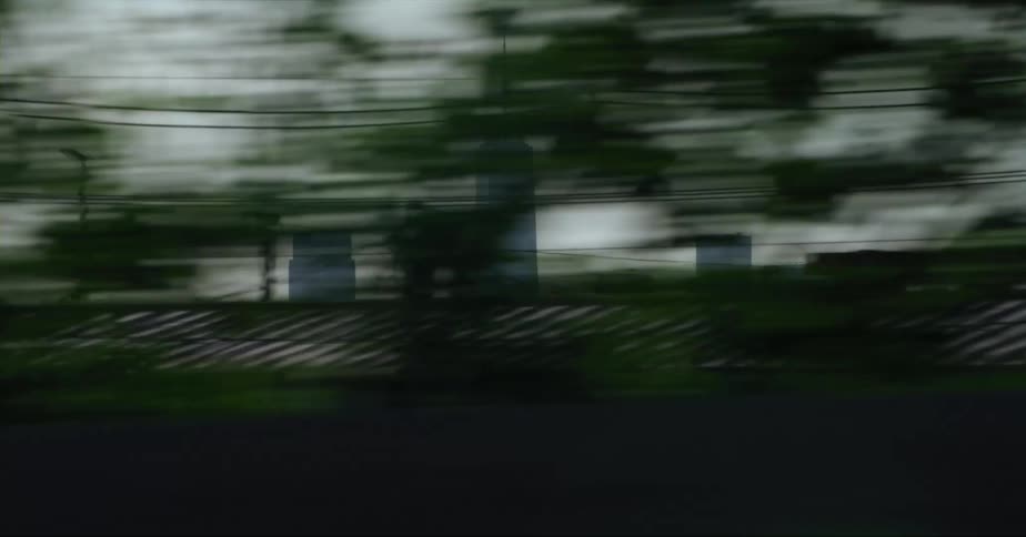 Cars are driving near a downtown city in spring