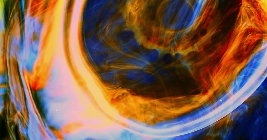 Abstract colors and patterns are mixing together