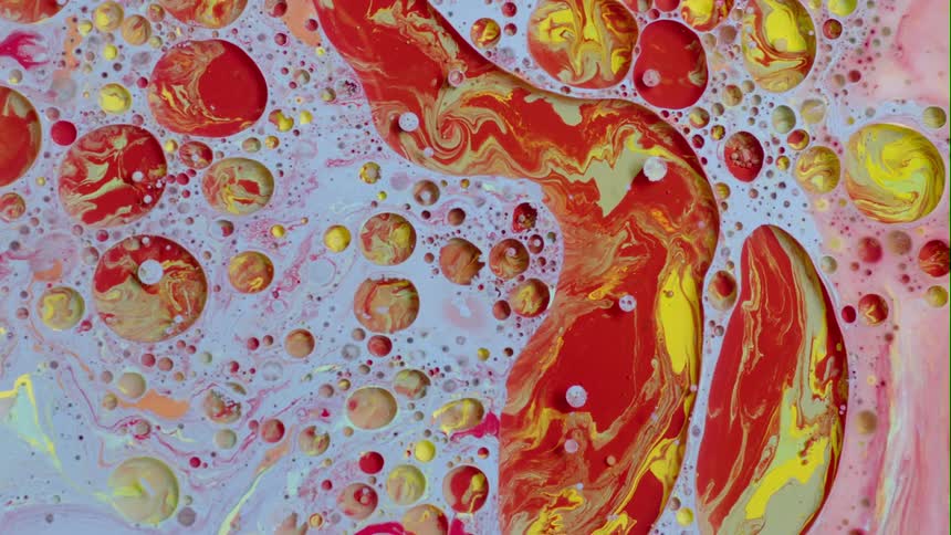 Abstract footage of liquid paint moving