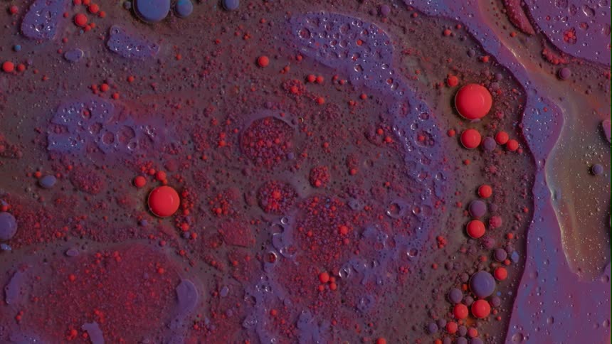Paint colors are being mixed together