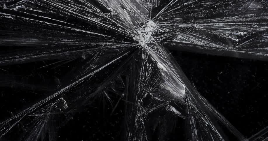 Time lapse of ice cracking