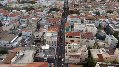 A busy city street
