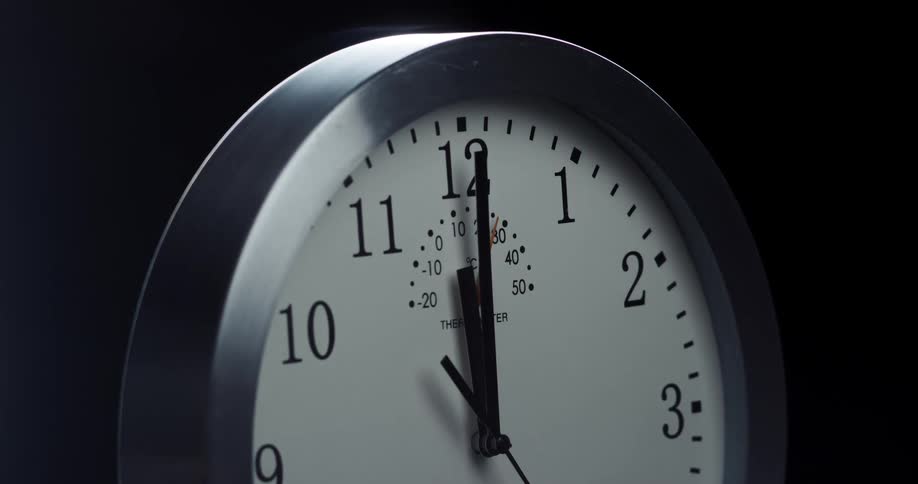 Time is ticking on a clock thats on display