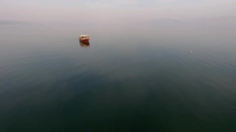 A boat in a body of water