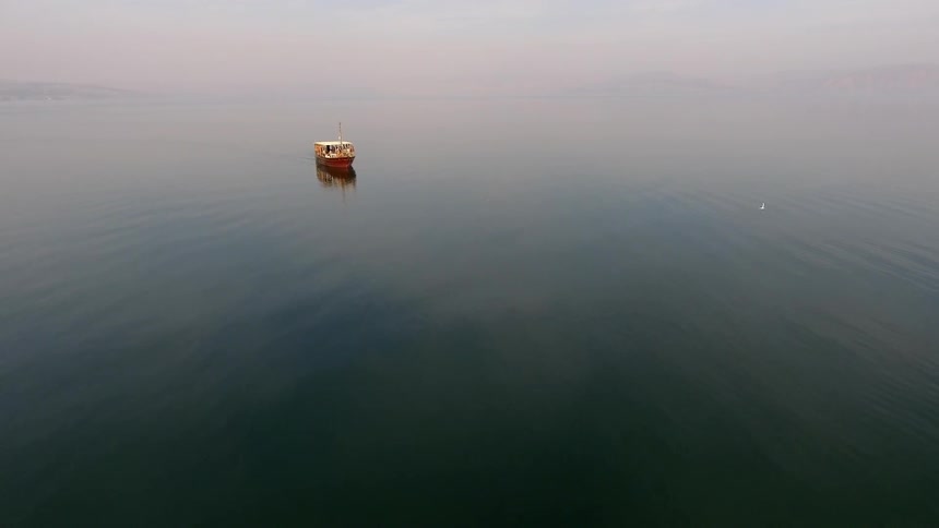 A boat in a body of water