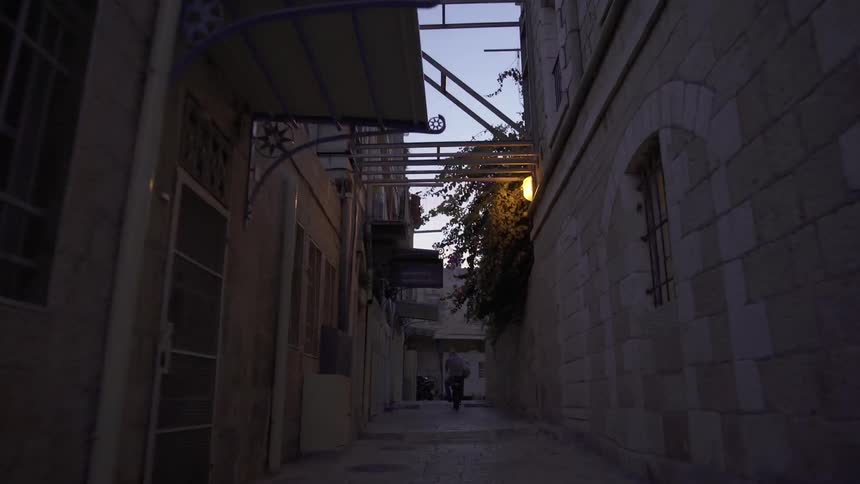 A time lapse footage of a city pathway