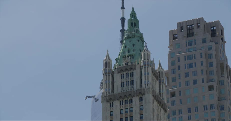A view of buildings in a city