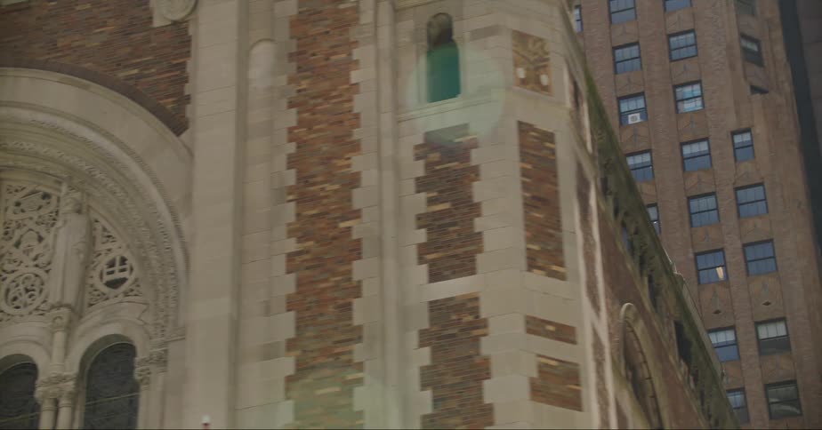 A church in a city