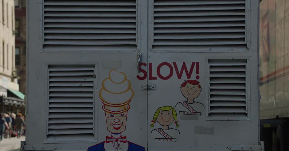 A view of a back of a bus outdoors