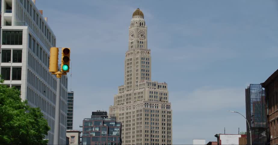 The williamsburgh savings bank tower located on brooklyn in new york city