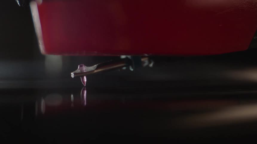The record is turning on the player