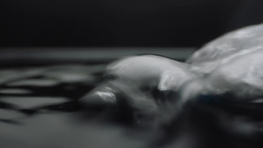 Close up of boiling water