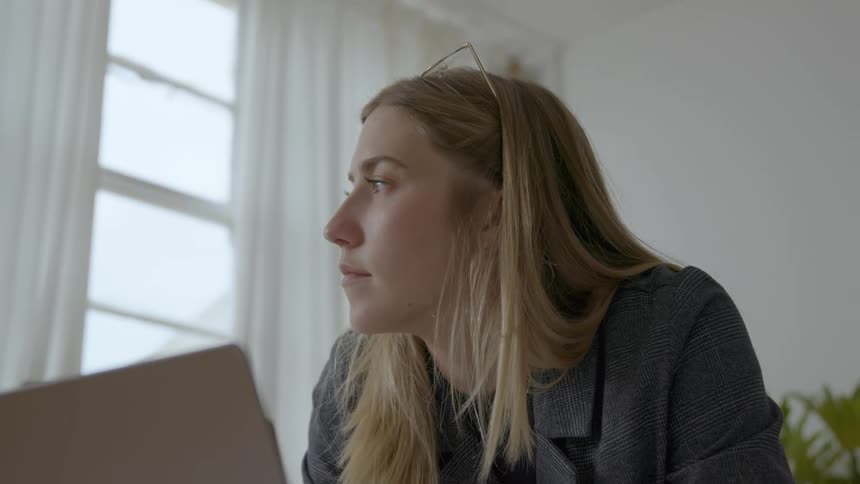 A woman in a room