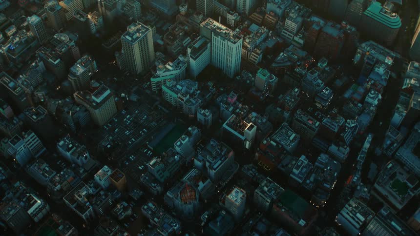 The city has many buildings