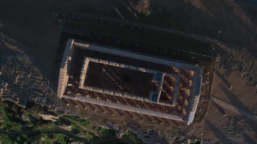 Ancient ruins on a hill