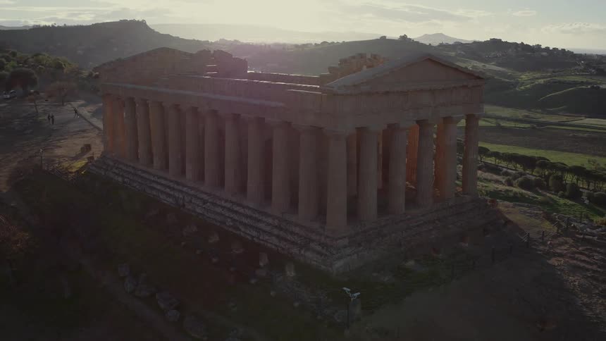 Ancient ruins on a hill