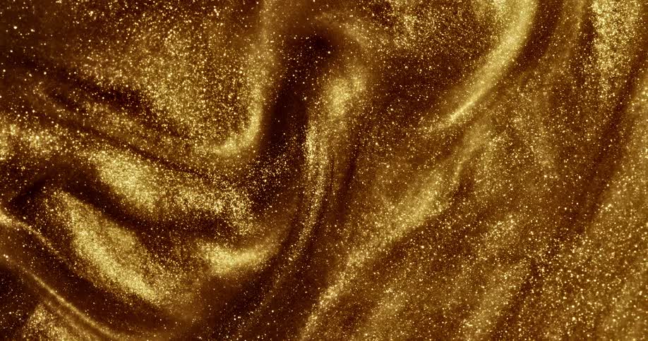 Gold swirling on computer graphics