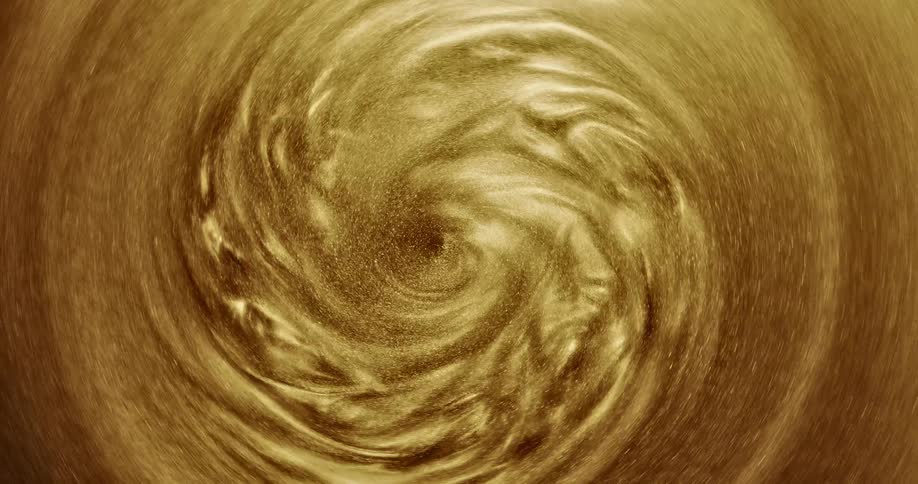 Grains of sand swirls in a circle