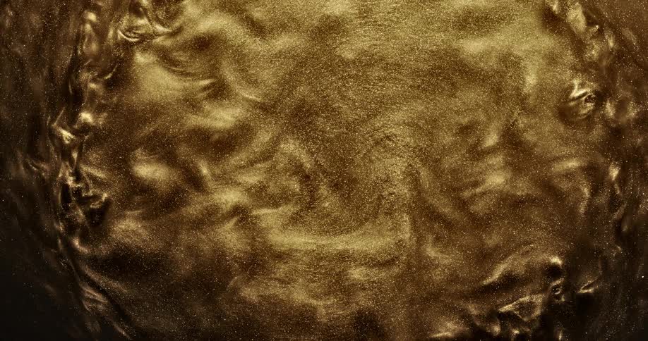 Gold swirling on a screensaver