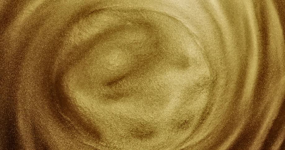 Gold swirling on a screensaver